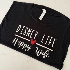 Disney Life Black Tank Top